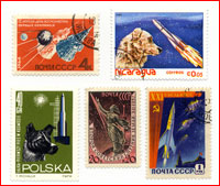Sputnik-2 stamps