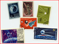 Sputnik stamps